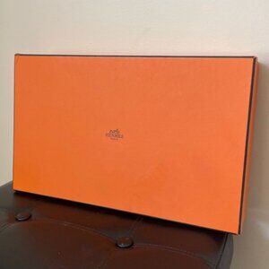 HERMES PARIS EMPTY BOX 16’by 10’ RIBBON & TISSUE AUTHENTIC